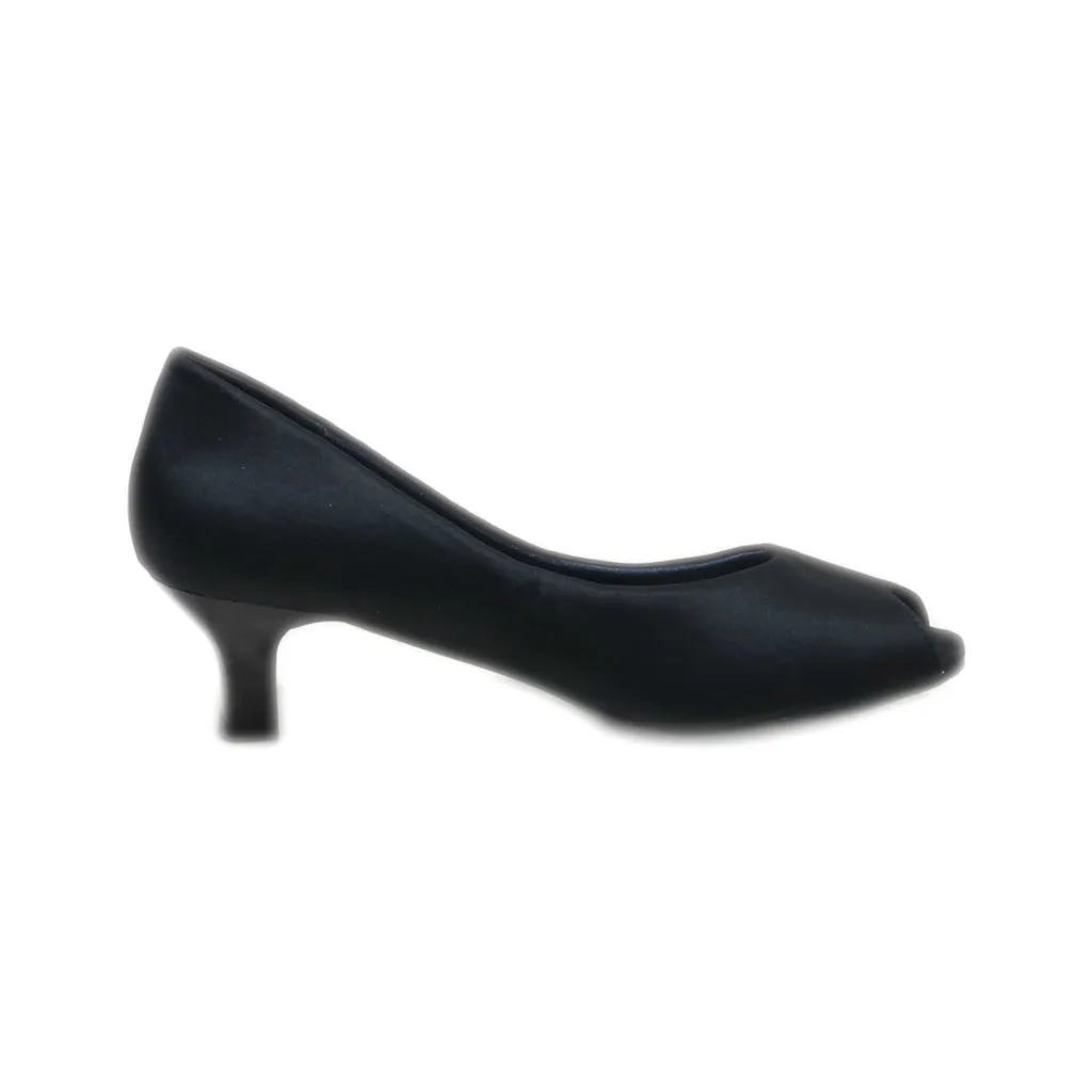Abella Legassi Peep Toe Fabric Black Colour For Women