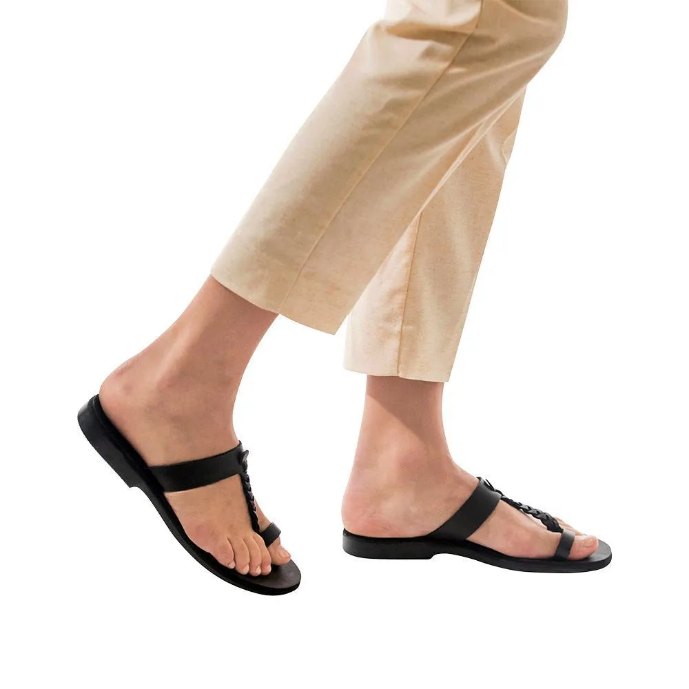 Ara -  Braided Leather Sandal | Black