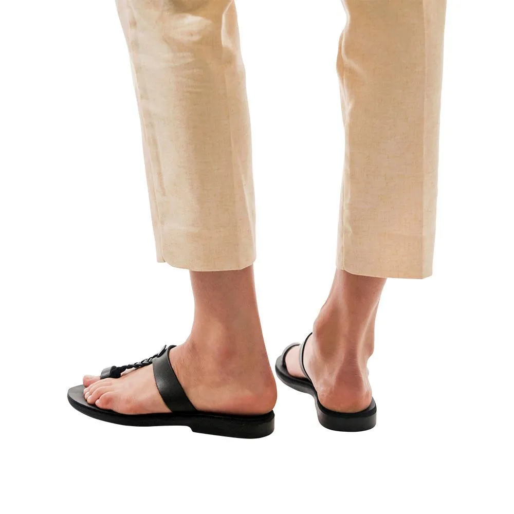 Ara -  Braided Leather Sandal | Black