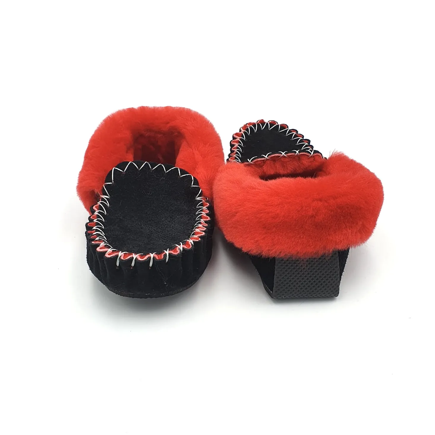 Black & Red Moccasins