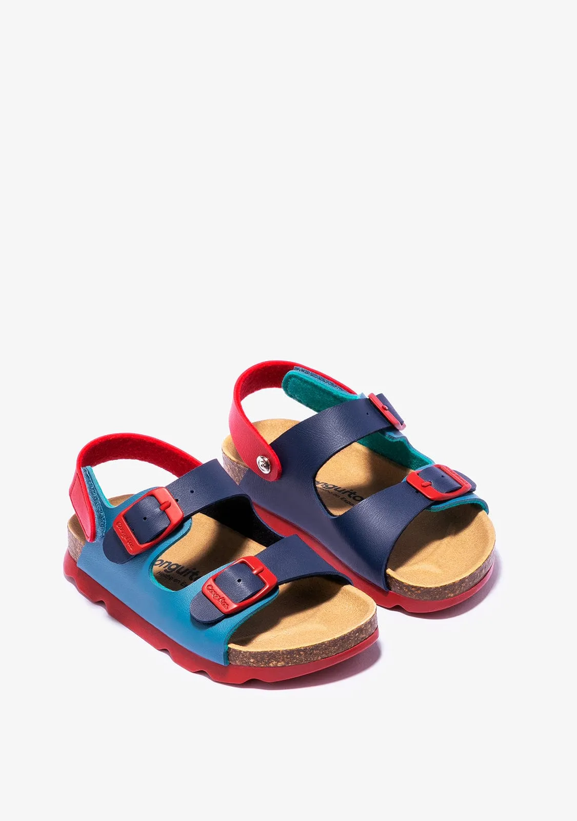 Boy's Blue Multicolour Bio Sandals