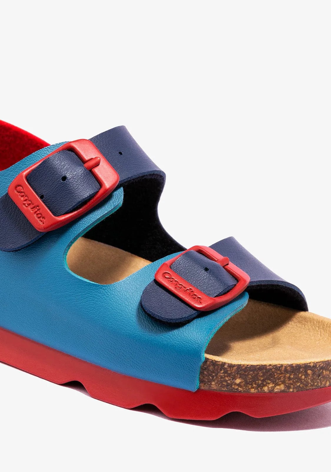 Boy's Blue Multicolour Bio Sandals