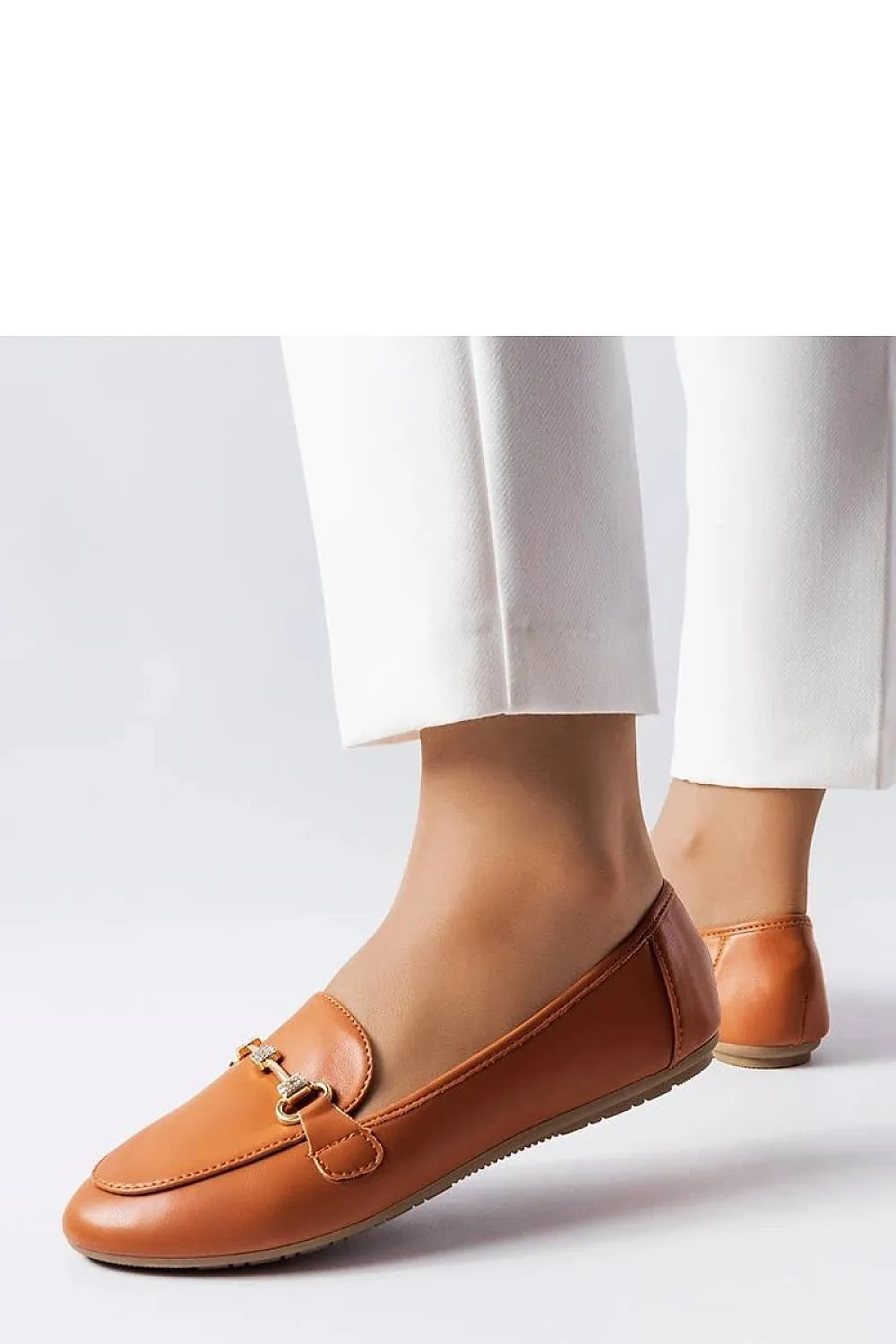 Brown decorative moccasins