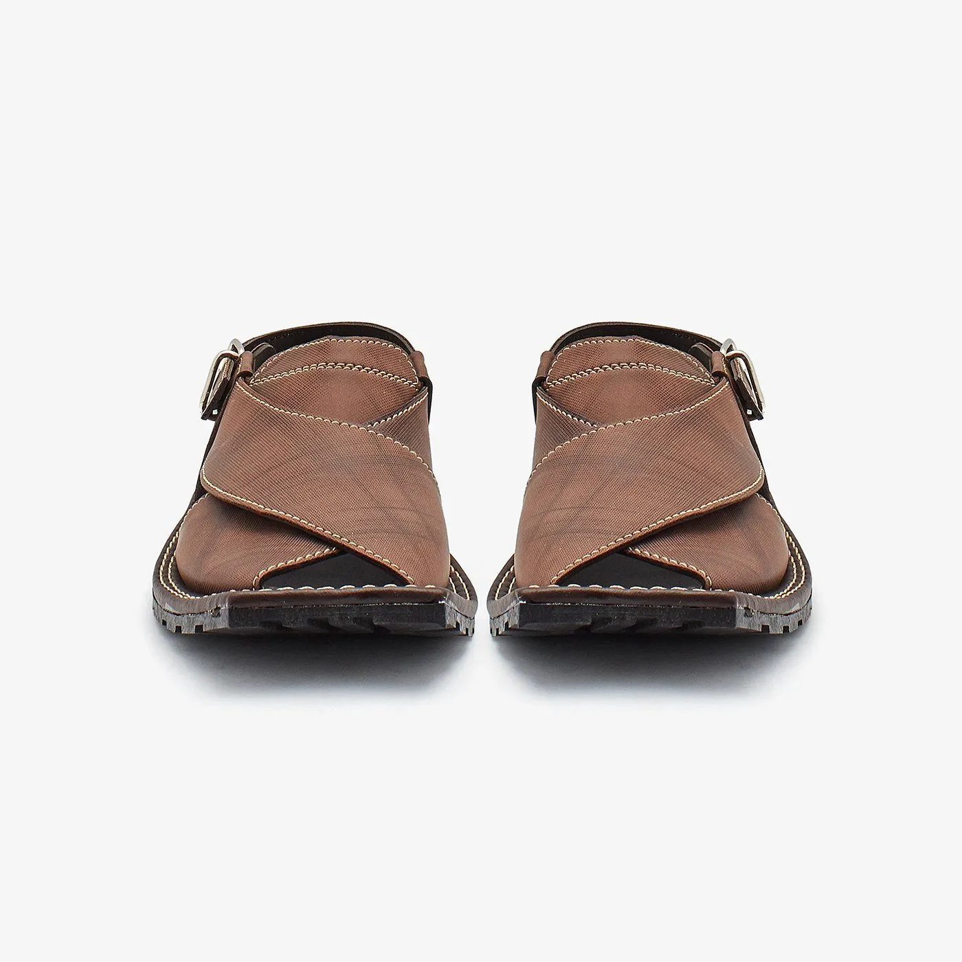 Buckled Peshawari Sandals for Boys