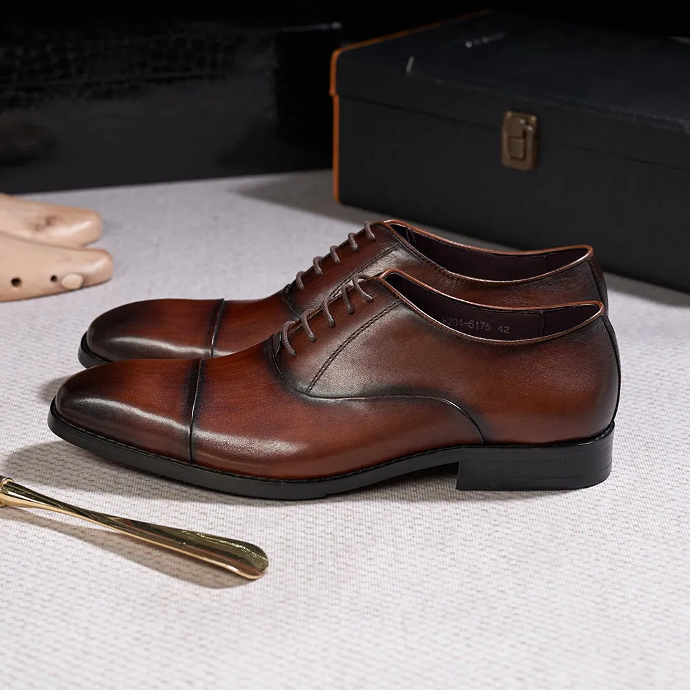 Business Dress Oxford Shoes Men's British Classic Leather Shoes