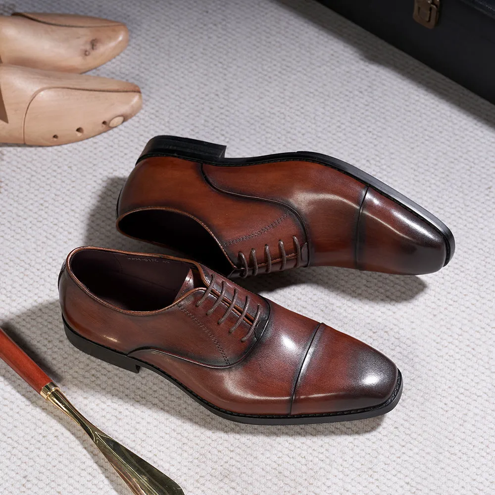 Business Dress Oxford Shoes Men's British Classic Leather Shoes