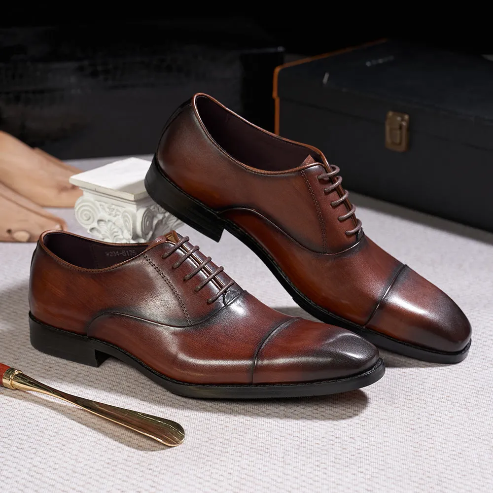Business Dress Oxford Shoes Men's British Classic Leather Shoes