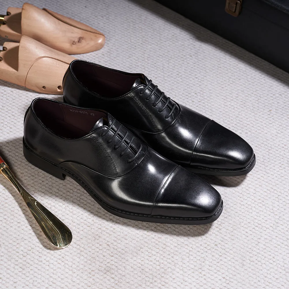 Business Dress Oxford Shoes Men's British Classic Leather Shoes