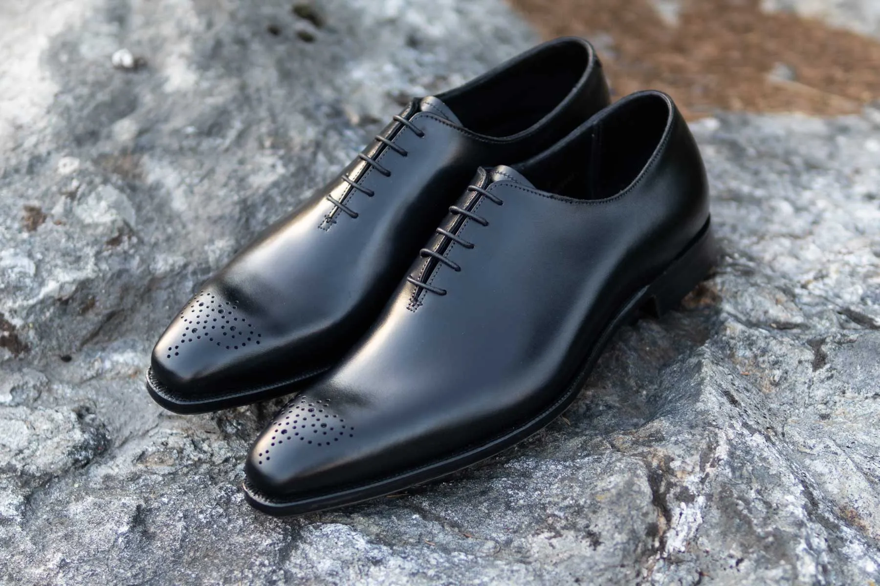 Crockett & Jones Weymouth 2 Handgrade Wholecut Oxford In Black Calf