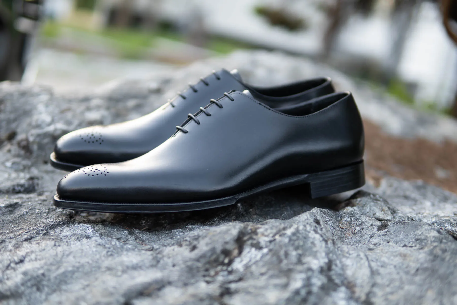 Crockett & Jones Weymouth 2 Handgrade Wholecut Oxford In Black Calf