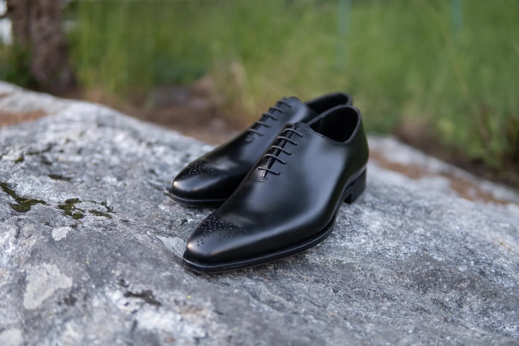 Crockett & Jones Weymouth 2 Handgrade Wholecut Oxford In Black Calf