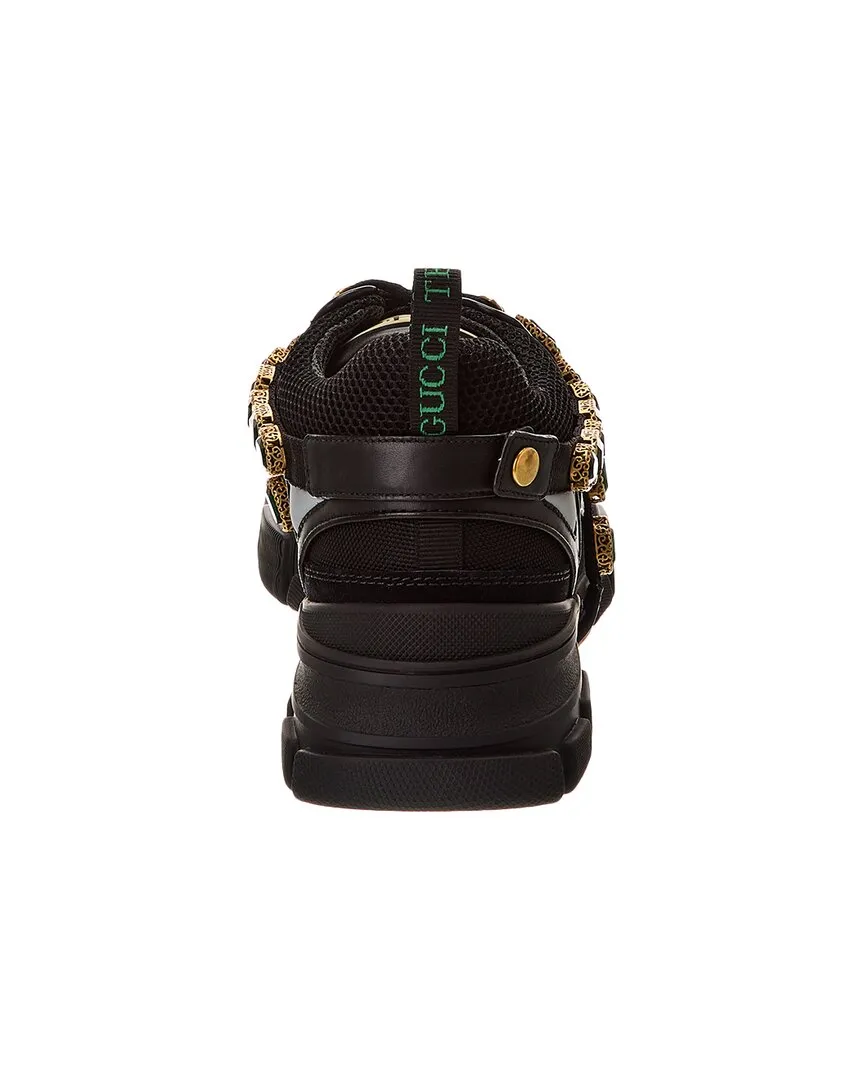 Gucci Flashtrek Leather & Mesh Sneaker