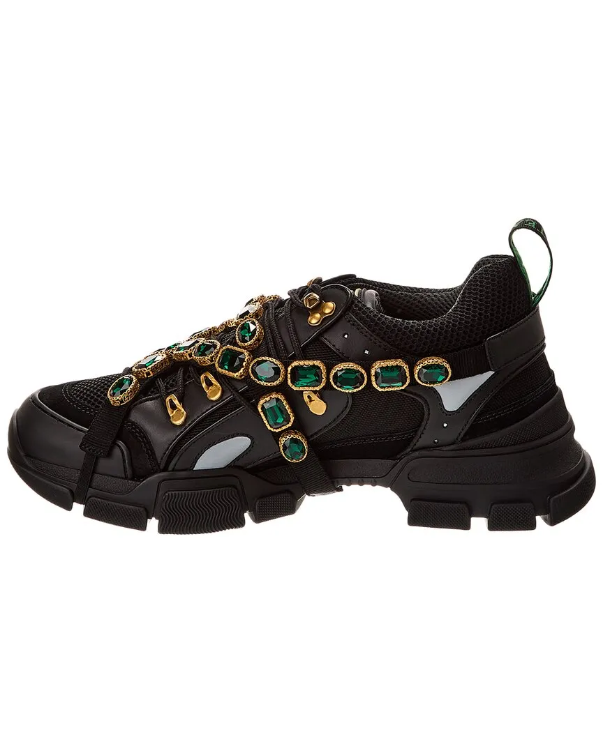 Gucci Flashtrek Leather & Mesh Sneaker