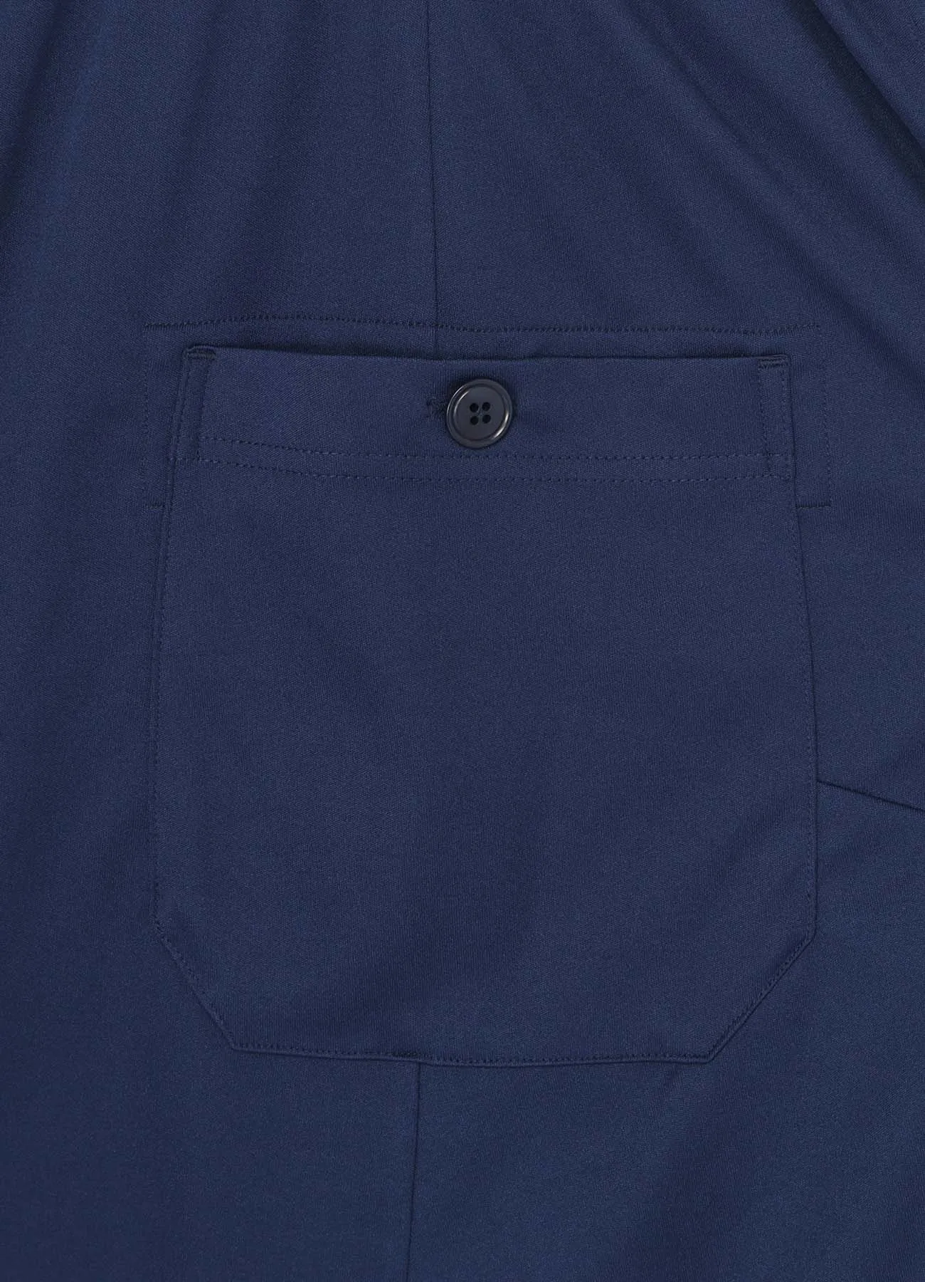 HIGH-GAUGE POLYESTER SMOOTH JERSEY SWITCHING SEAM FASTENER POCKET 6-QUARTER-LENGTH SARUEL PANTS
