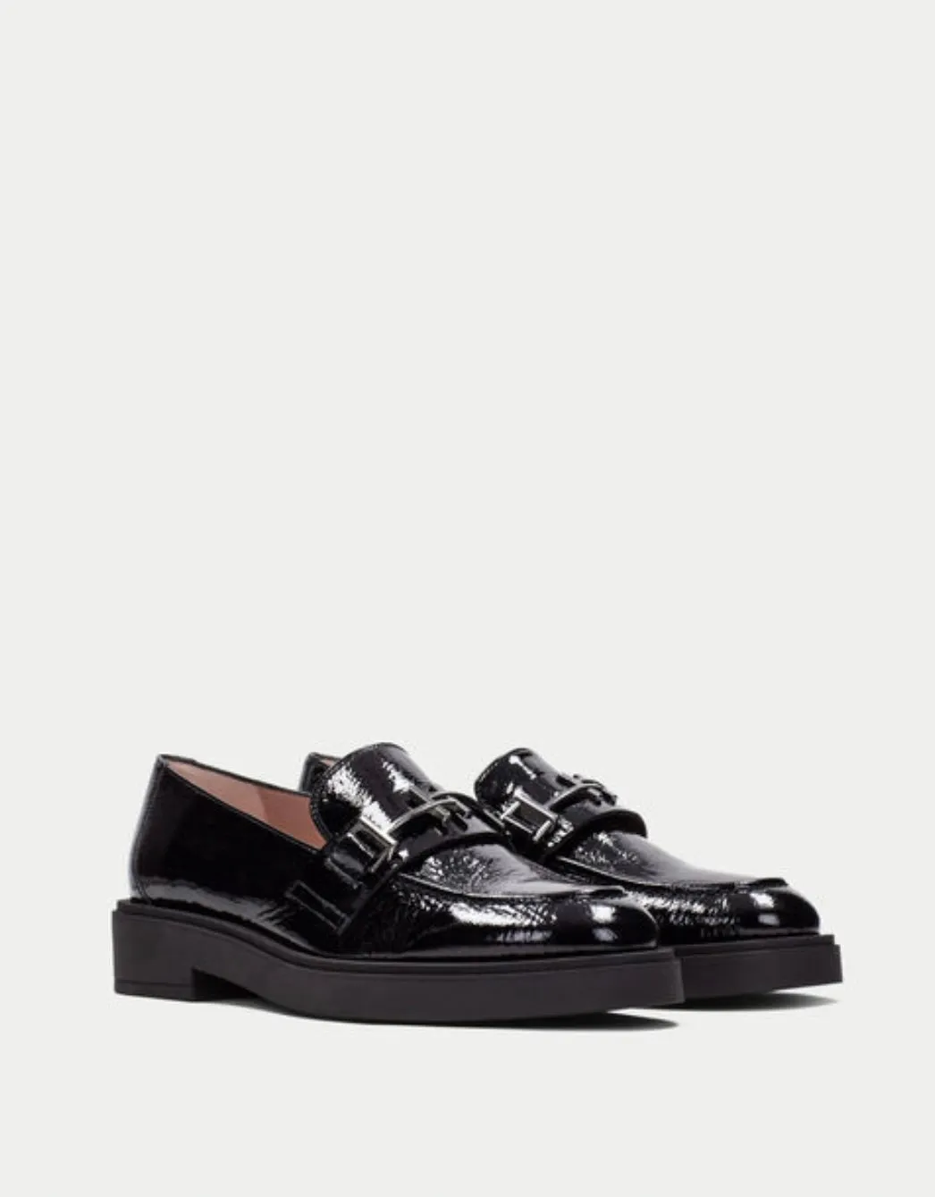 Hispanitas Black patent loafer