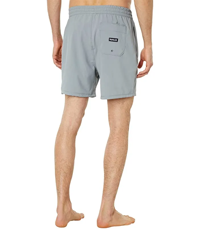 Hurley Men's One and Only Particle 17" Volley Boardshorts GreyLarge
