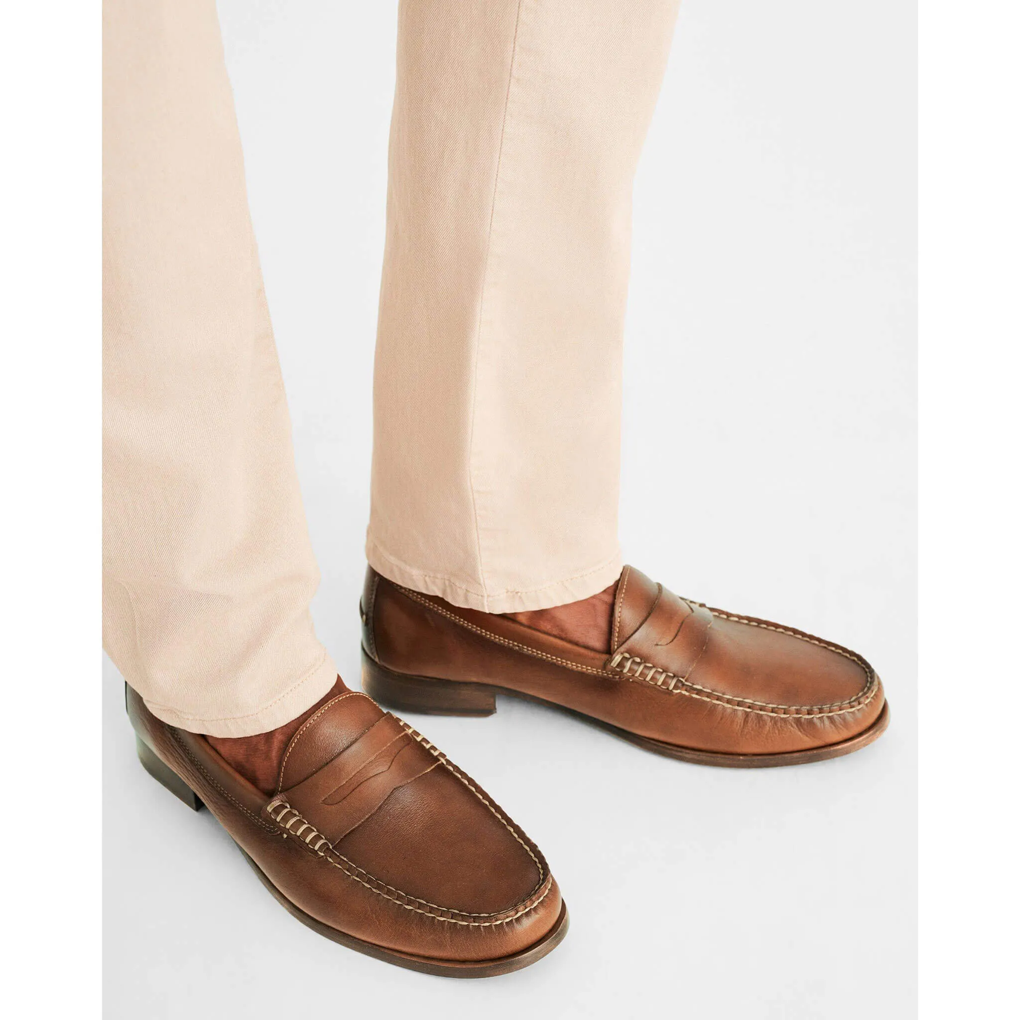 Johnnie-O Clubhouse Penny Loafers - Tan