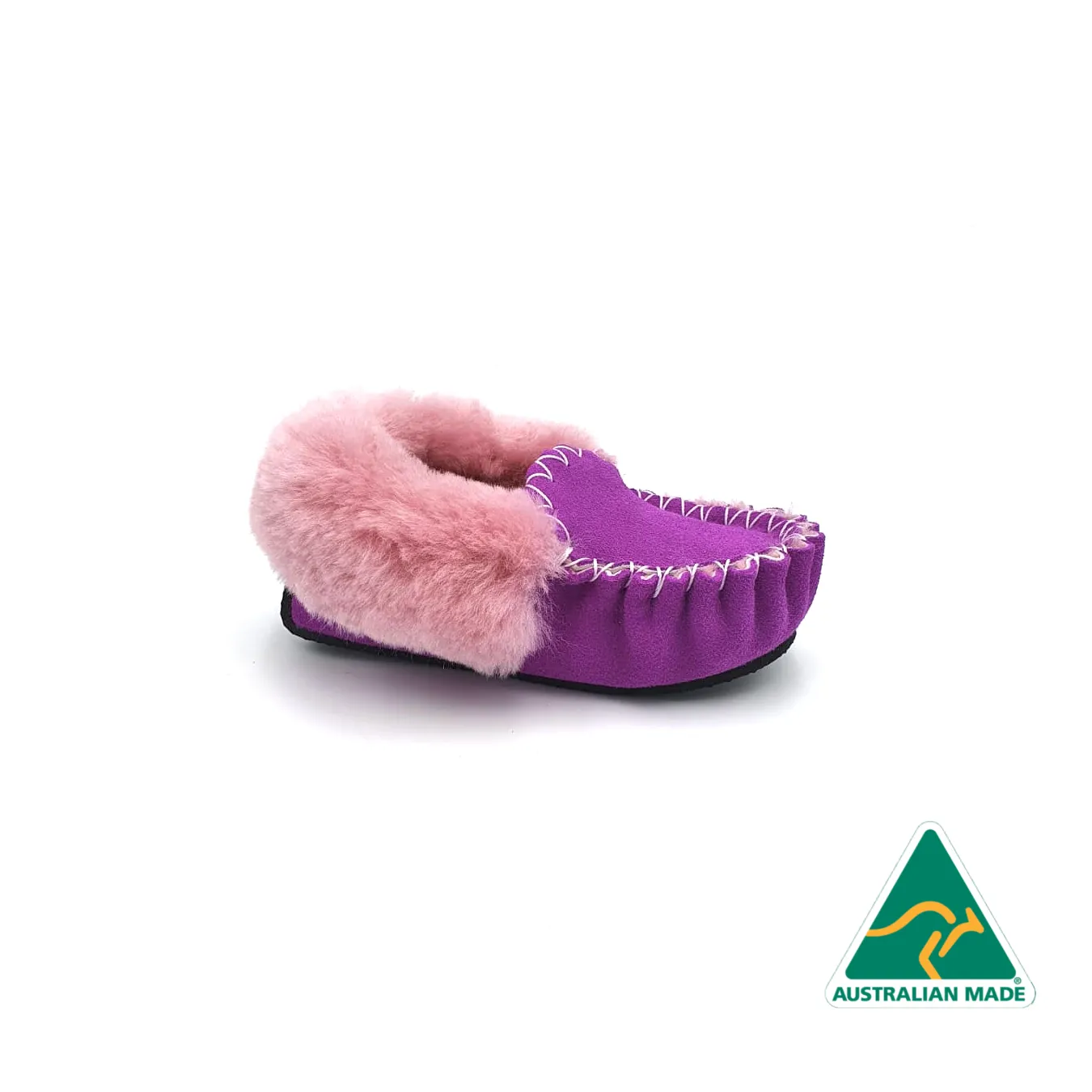 Kid's Hot Pink Moccasins