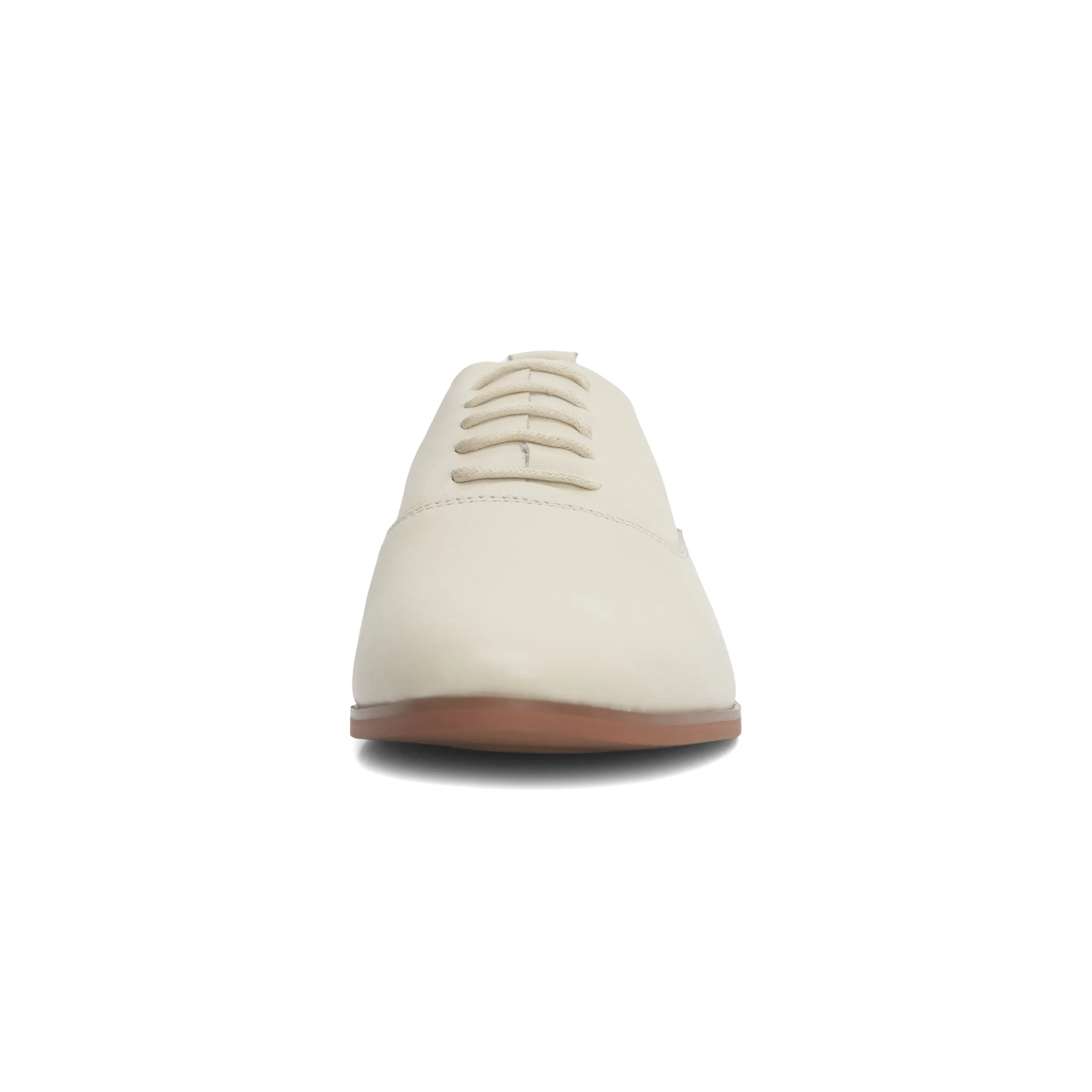 Kiff Leather Oxfords - White (BEI)