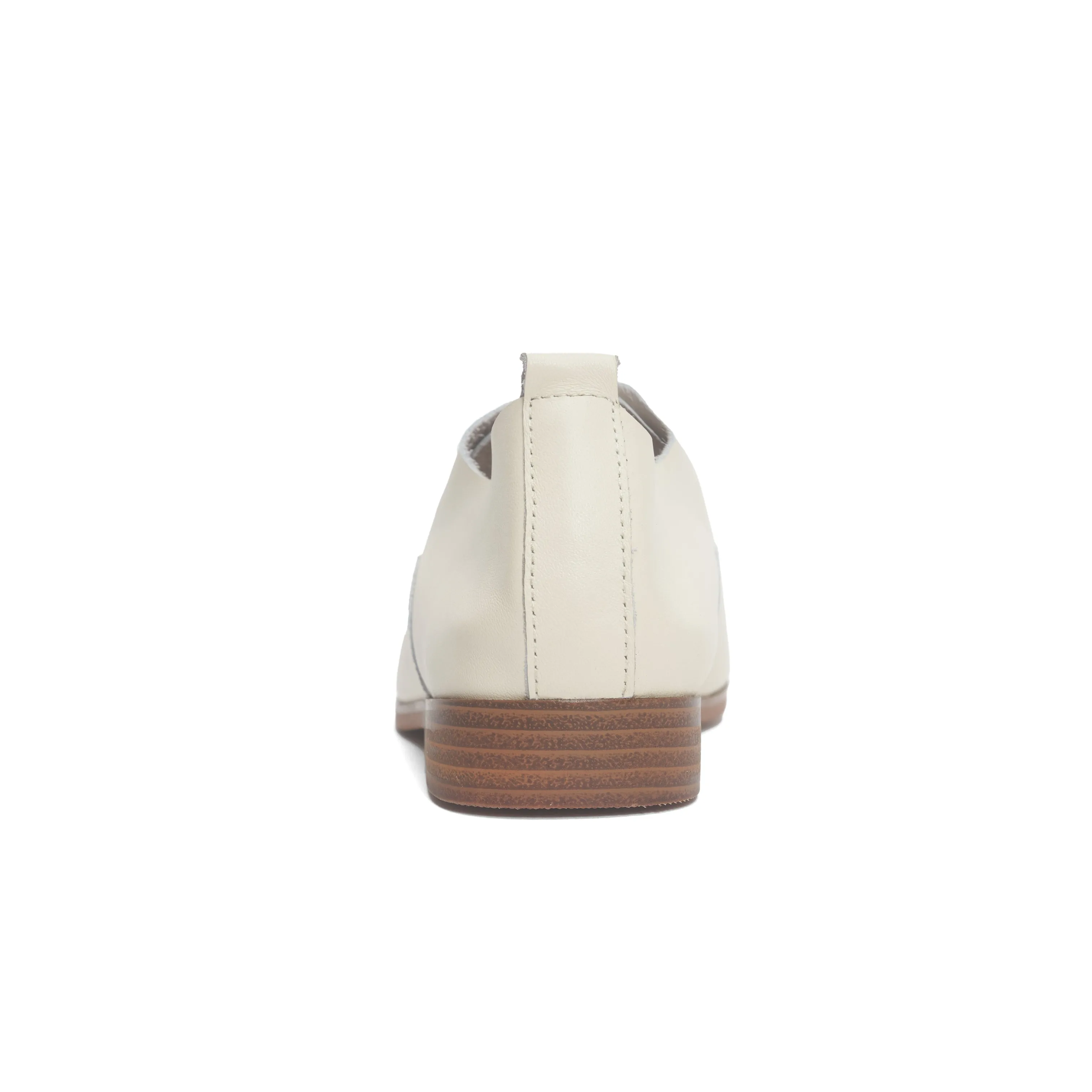 Kiff Leather Oxfords - White (BEI)