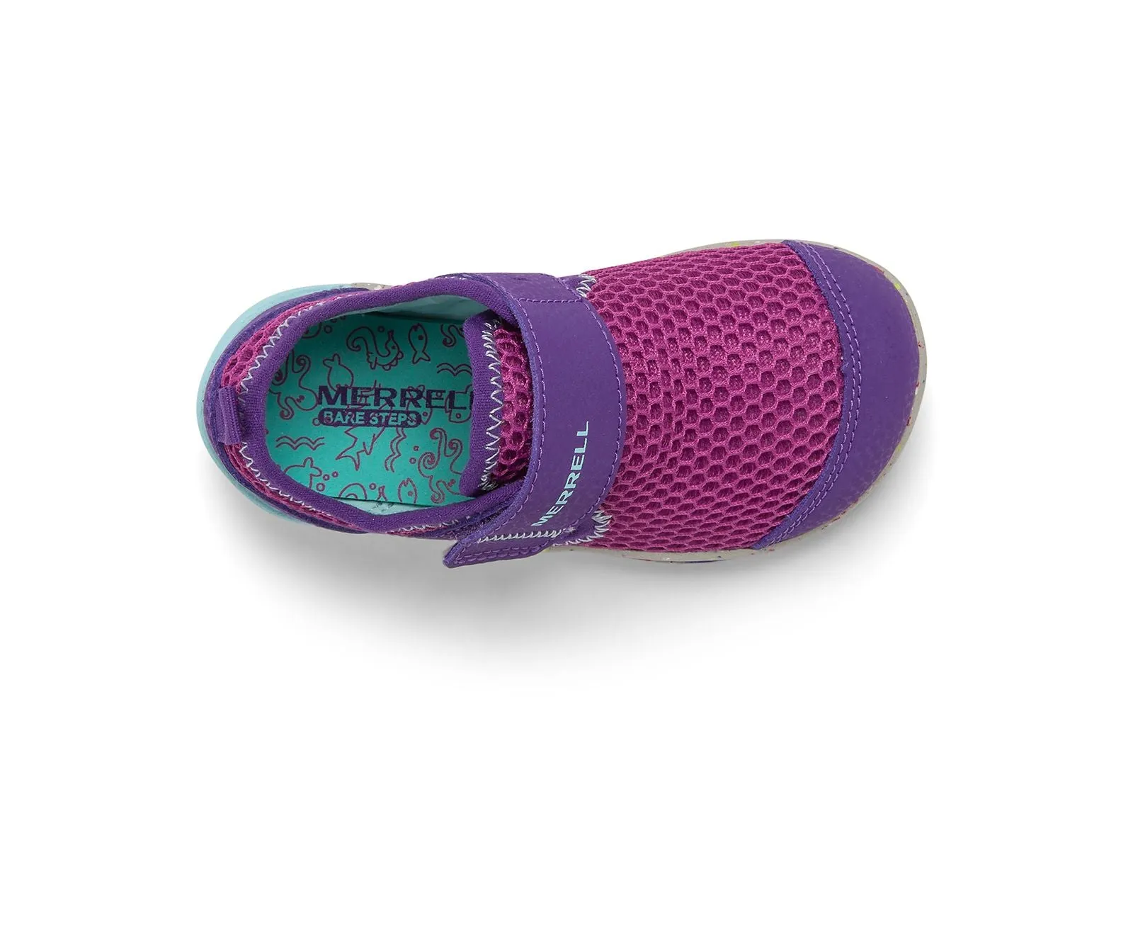 Merrell Bare Steps H2O | Purple/Turquoise Toddler and Kids Water Shoes