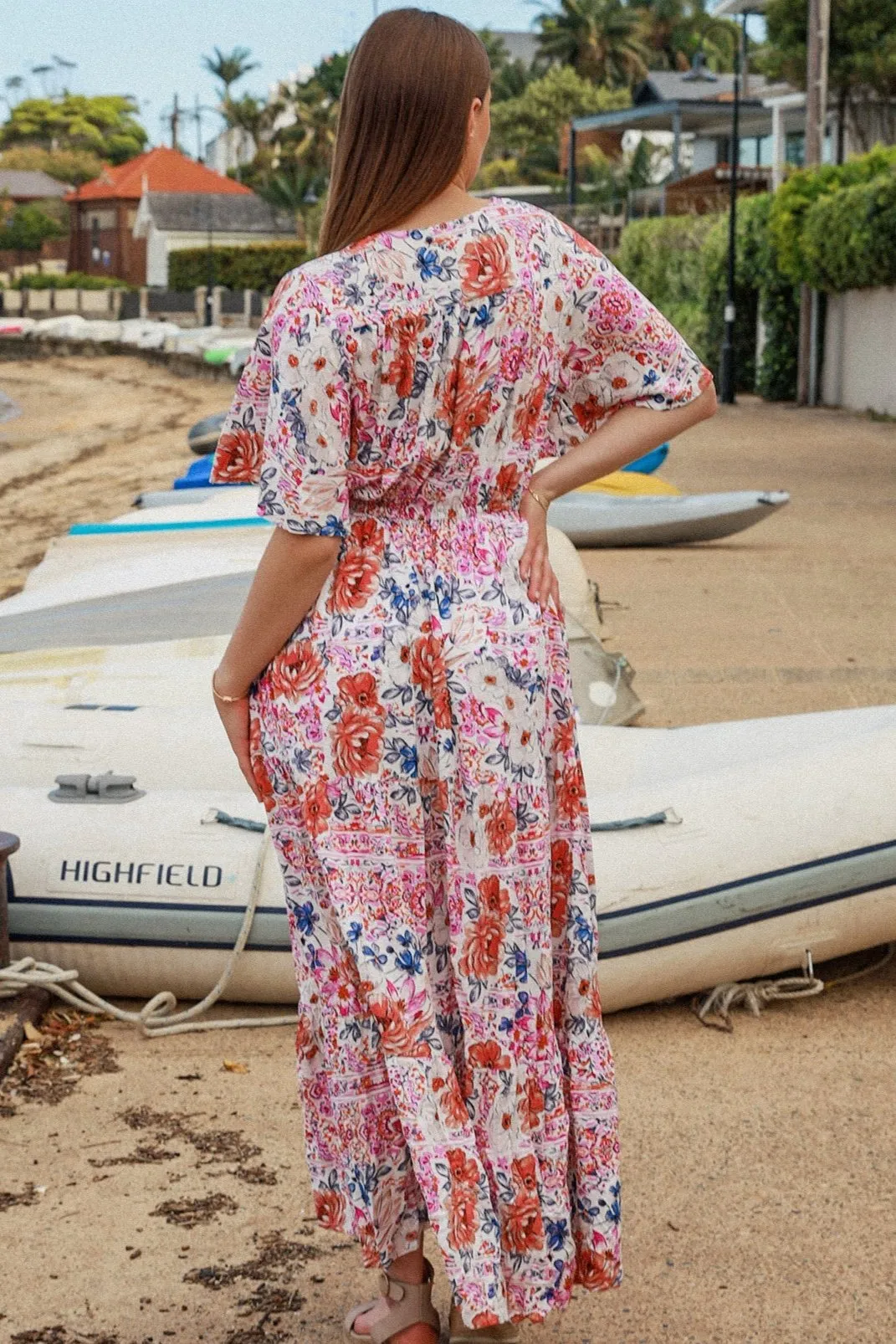 NOVA V-NECK MAXI DRESS