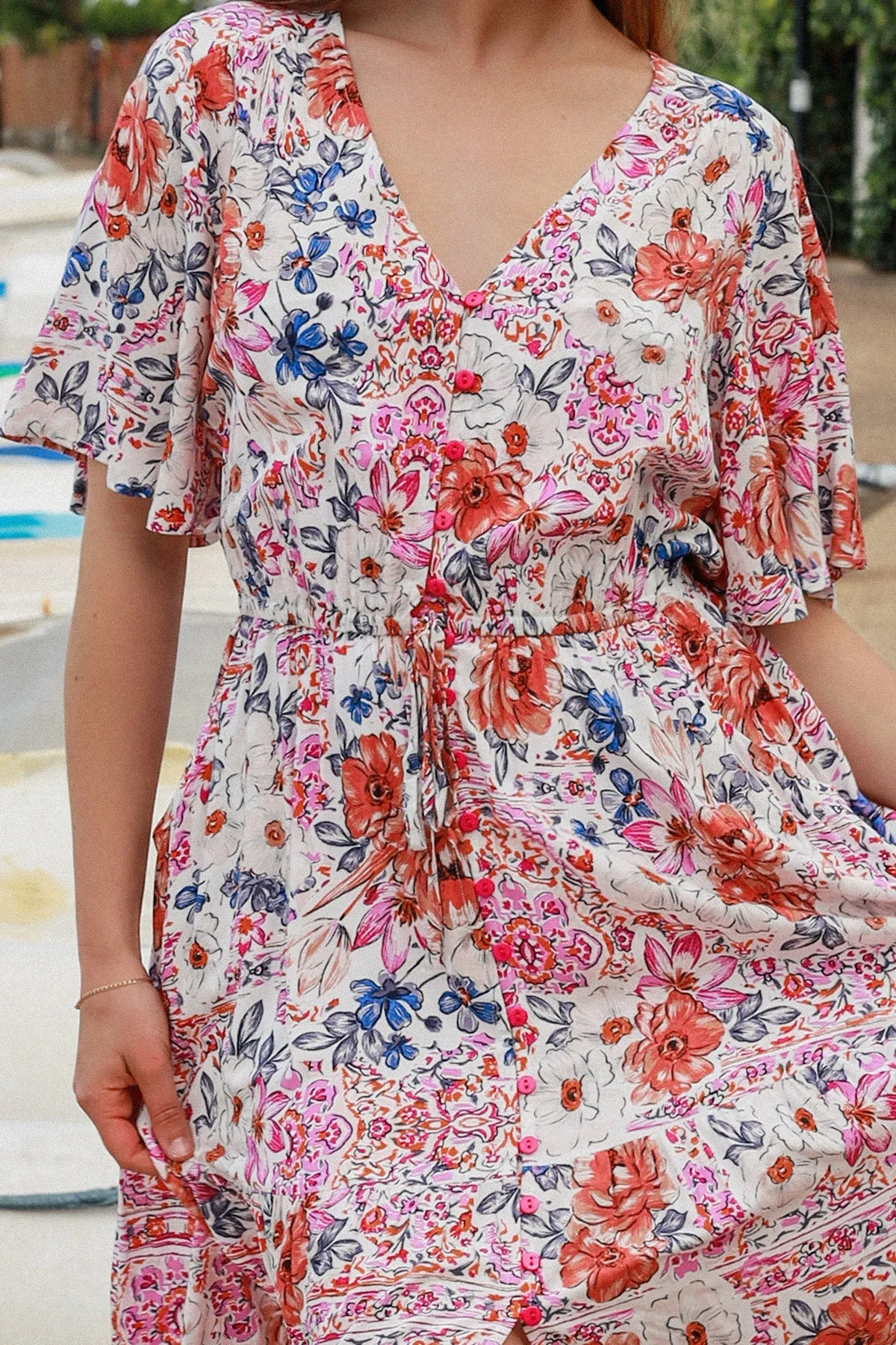 NOVA V-NECK MAXI DRESS
