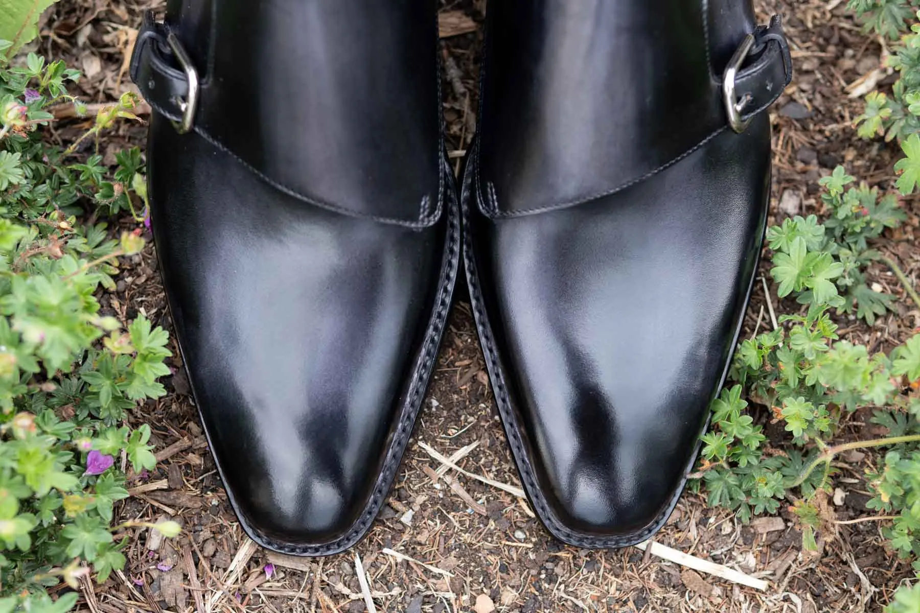 Paolo Scafora 650 Double Monk Strap In Furore Patina MTO