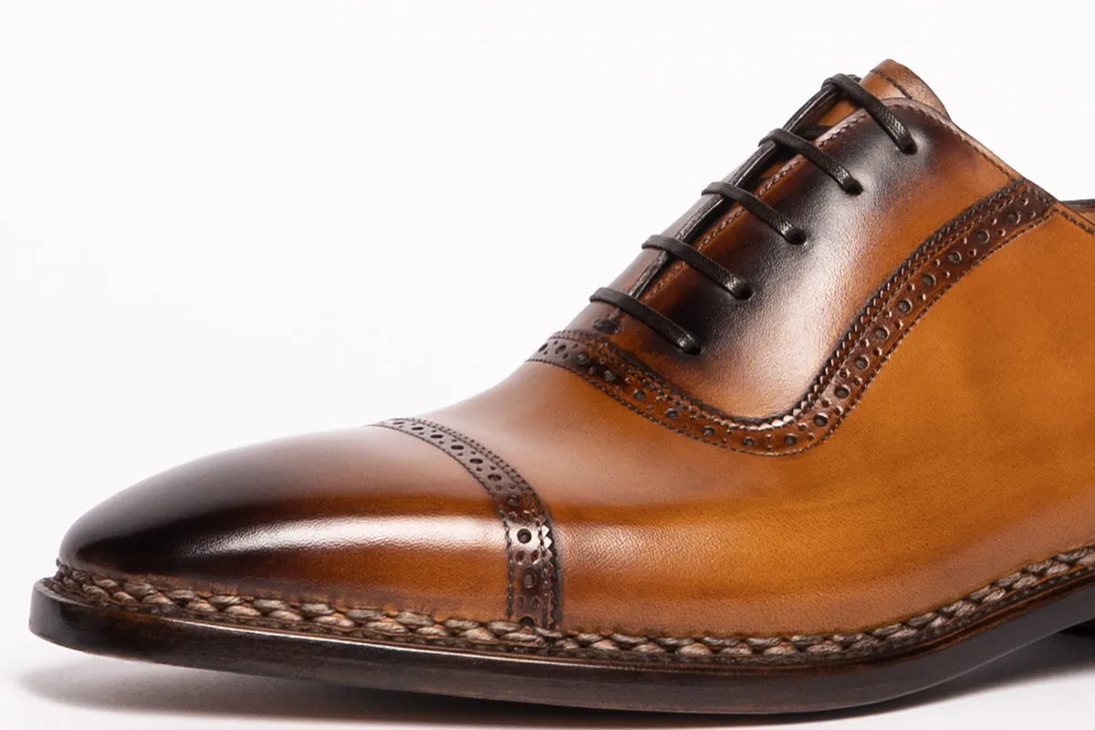 Paolo Scafora Art. 770 Norwegian Adelaide Oxford In Antiqued Ravello