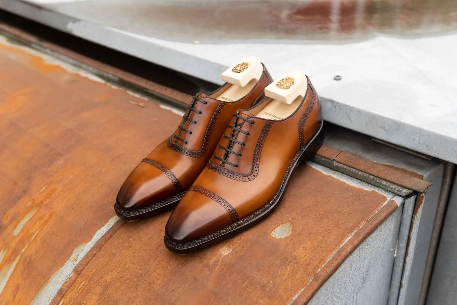 Paolo Scafora Art. 770 Norwegian Adelaide Oxford In Antiqued Ravello