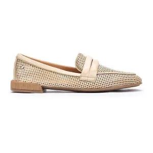 Pikolinos cream leather moccasin