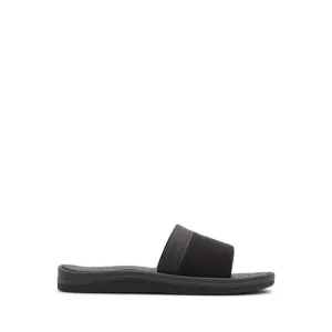 Plantago Flat Sandals - Black