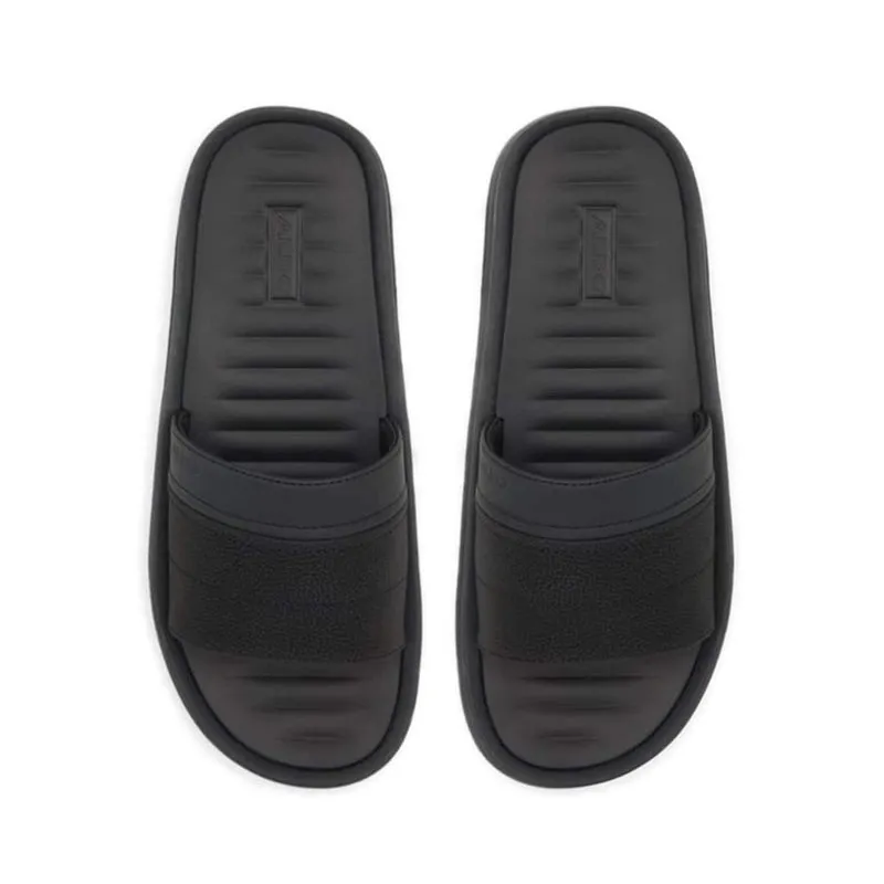 Plantago Flat Sandals - Black