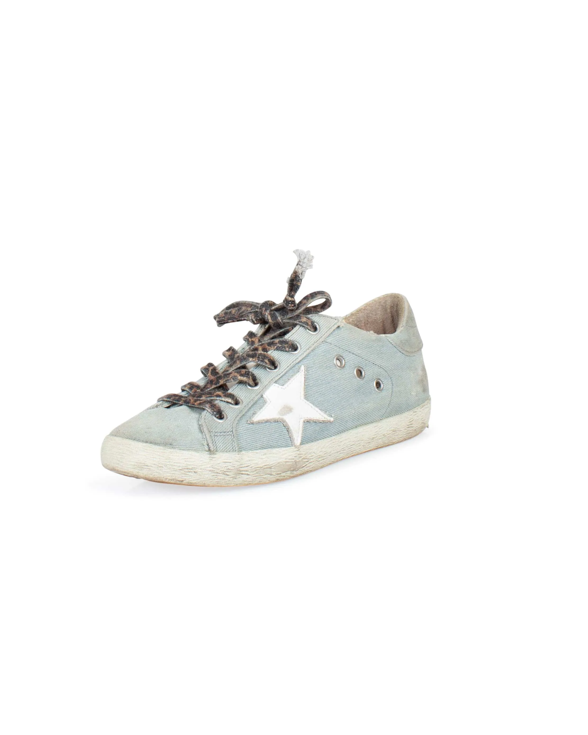 "Super-Star" Denim Low Top Sneakers