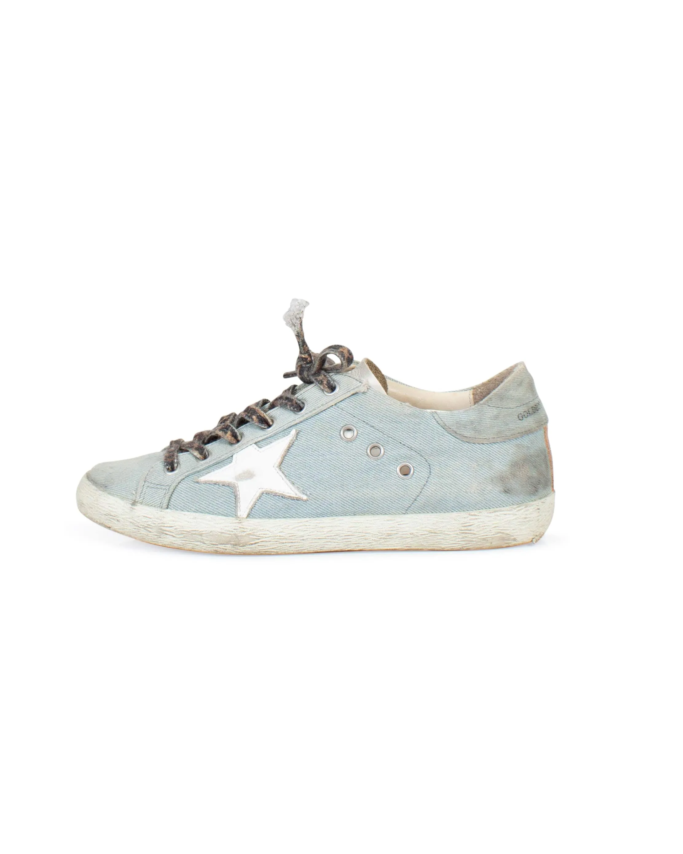 "Super-Star" Denim Low Top Sneakers