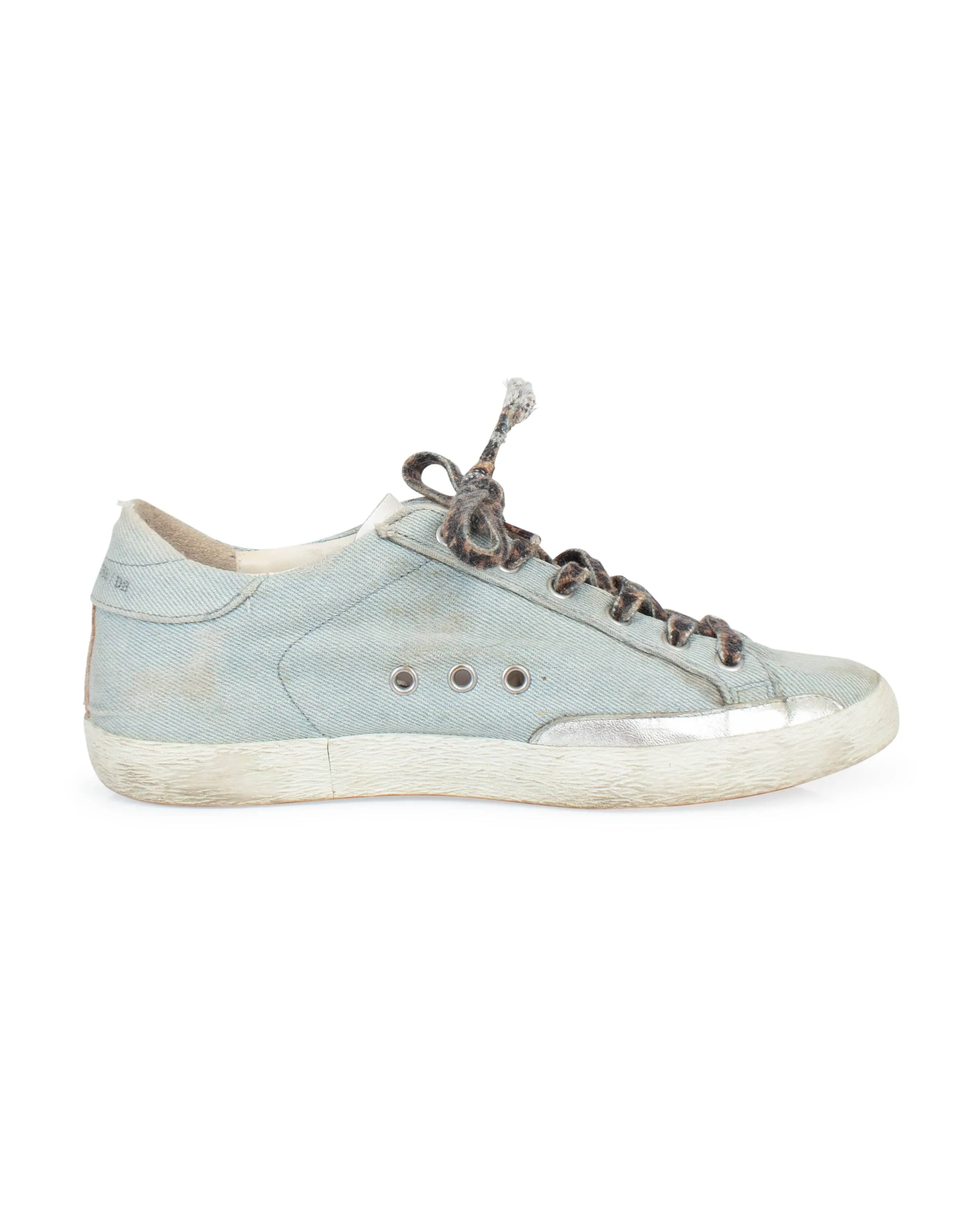 "Super-Star" Denim Low Top Sneakers