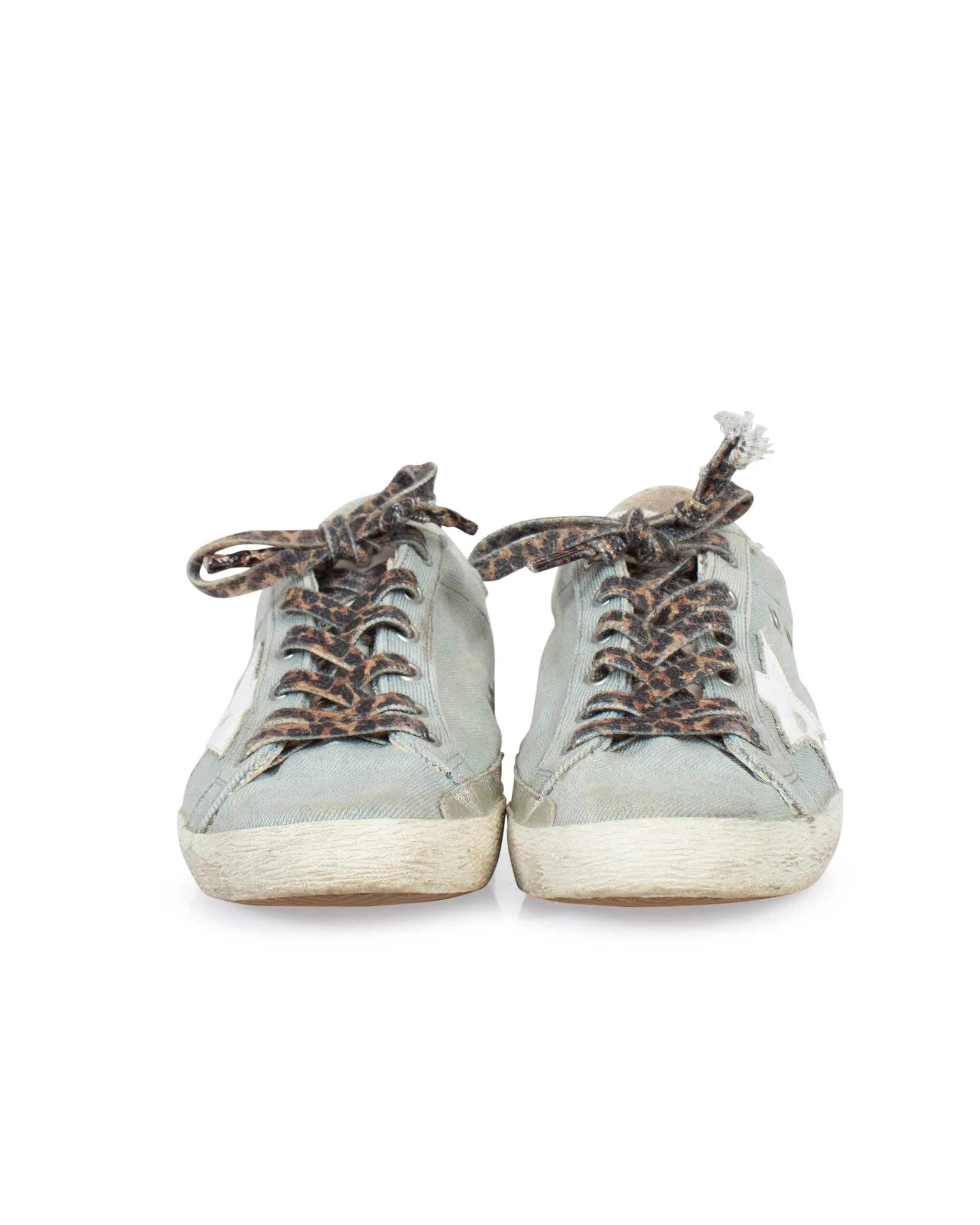 "Super-Star" Denim Low Top Sneakers