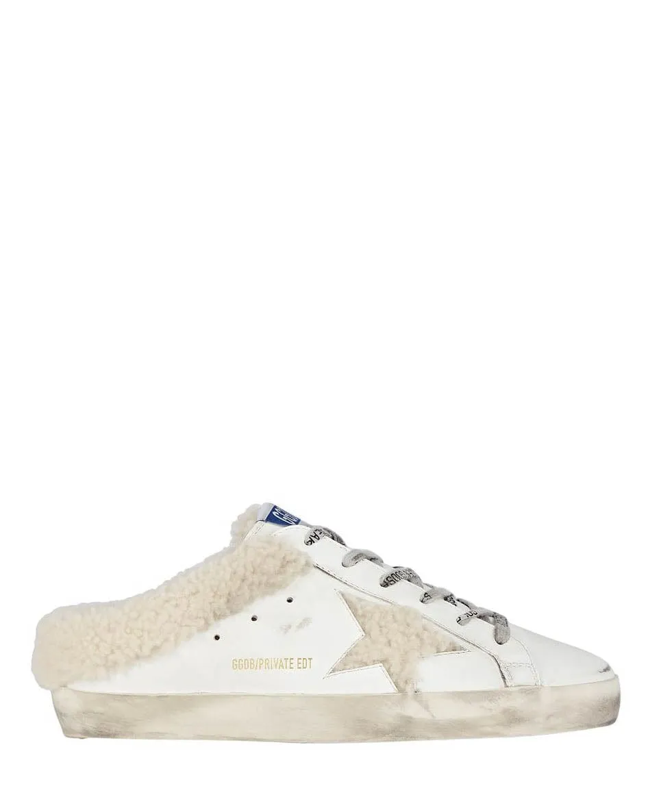 "Superstar Sabot Shearling Sneakers"