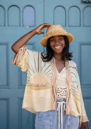 Radiate Love Cropped Kimono Cardigan