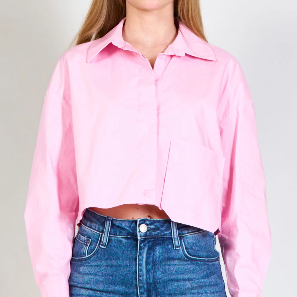 Short shirt with pocket tex oxfords wholesale