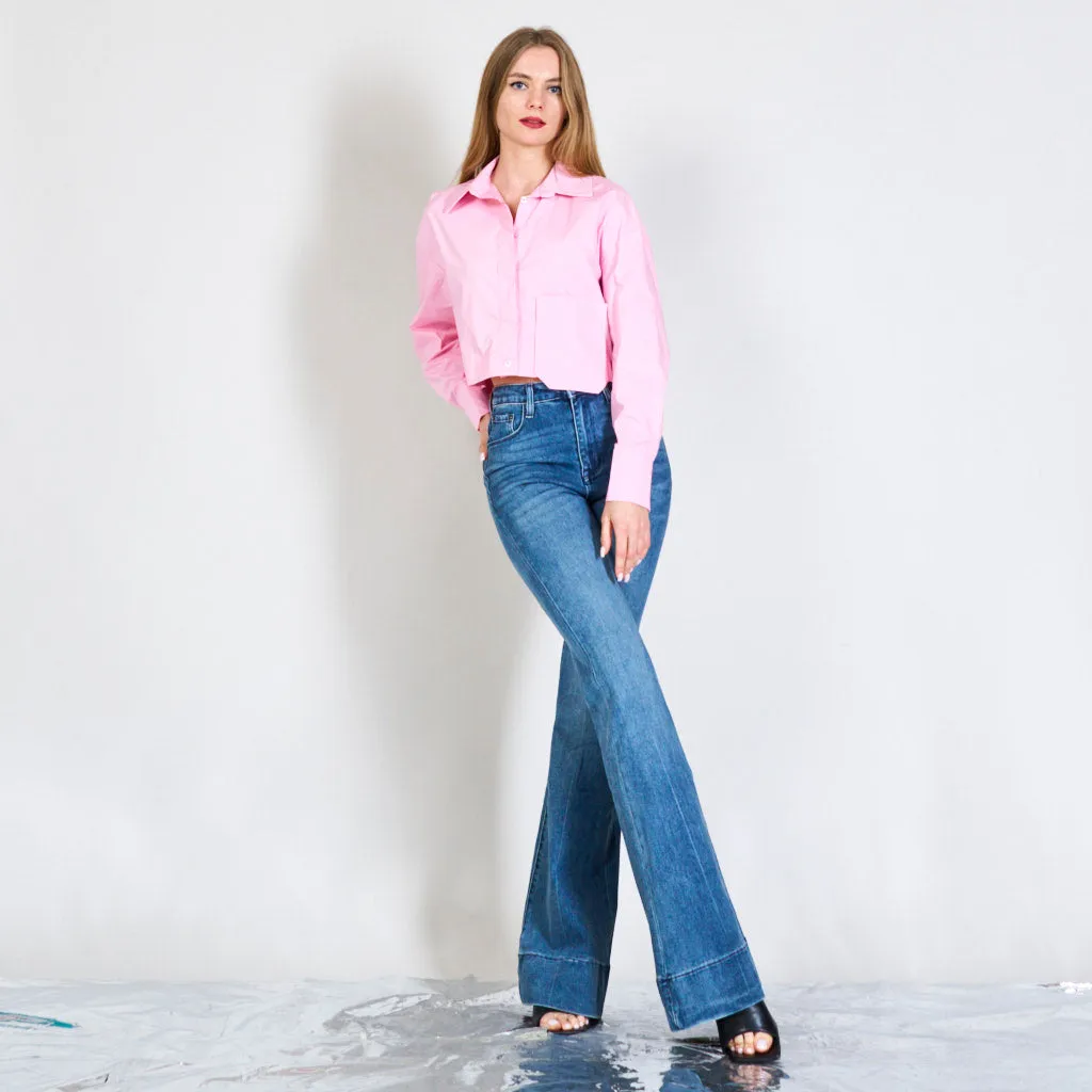 Short shirt with pocket tex oxfords wholesale