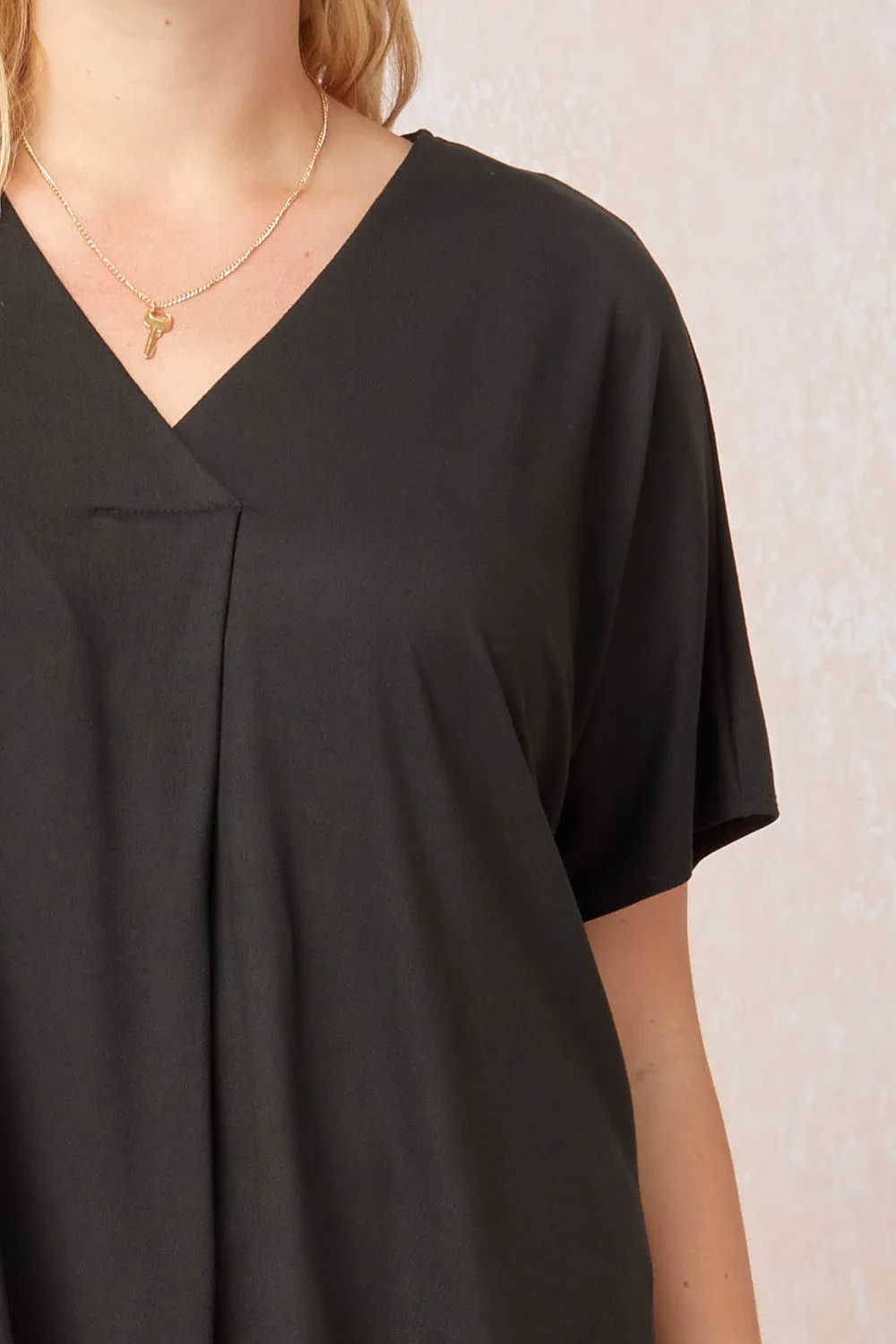 Short Sleeve Placket Top