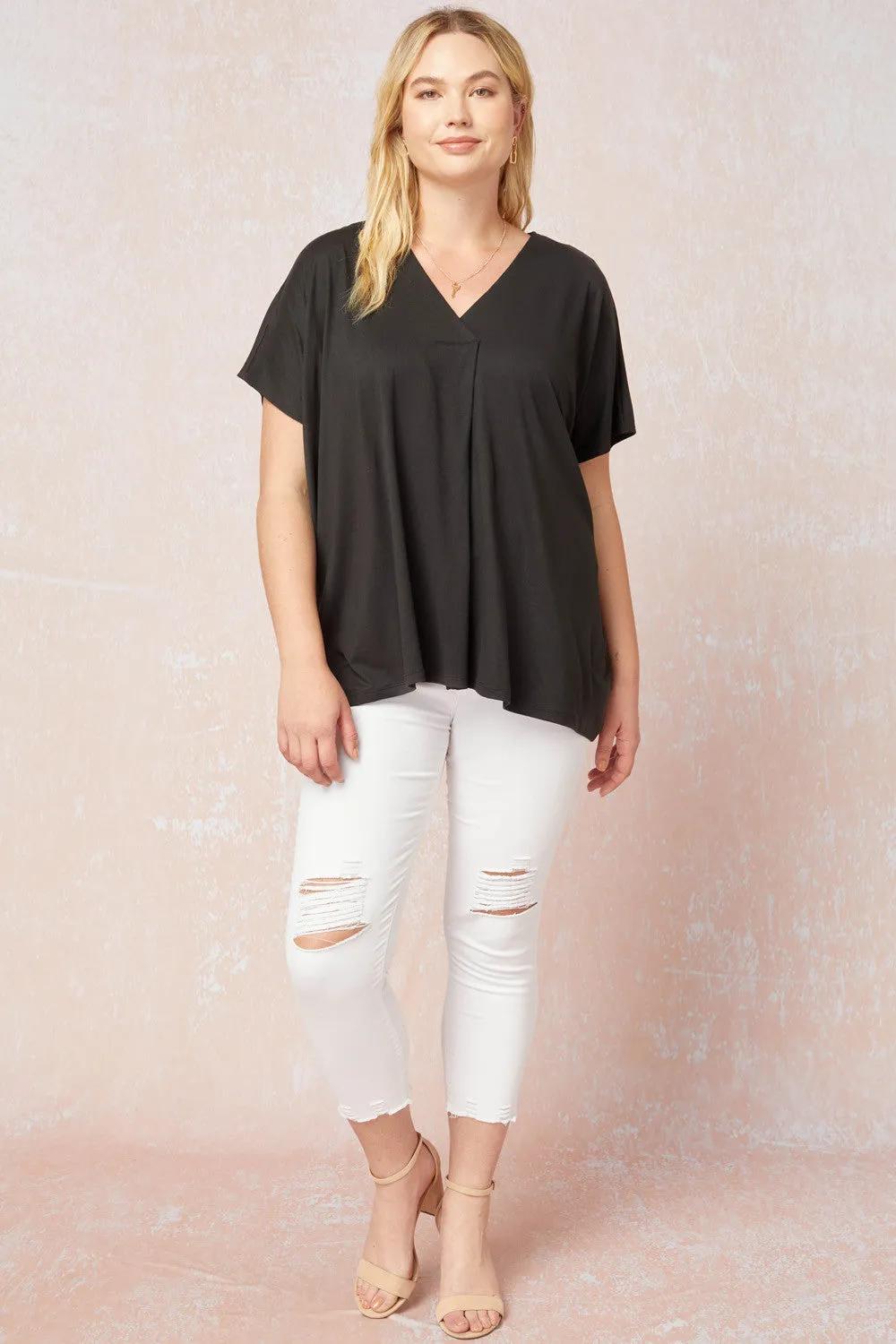 Short Sleeve Placket Top