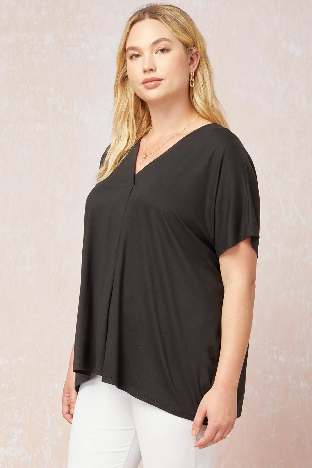 Short Sleeve Placket Top