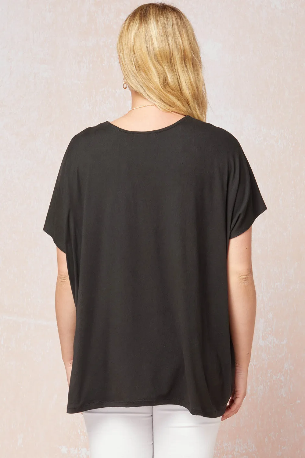 Short Sleeve Placket Top
