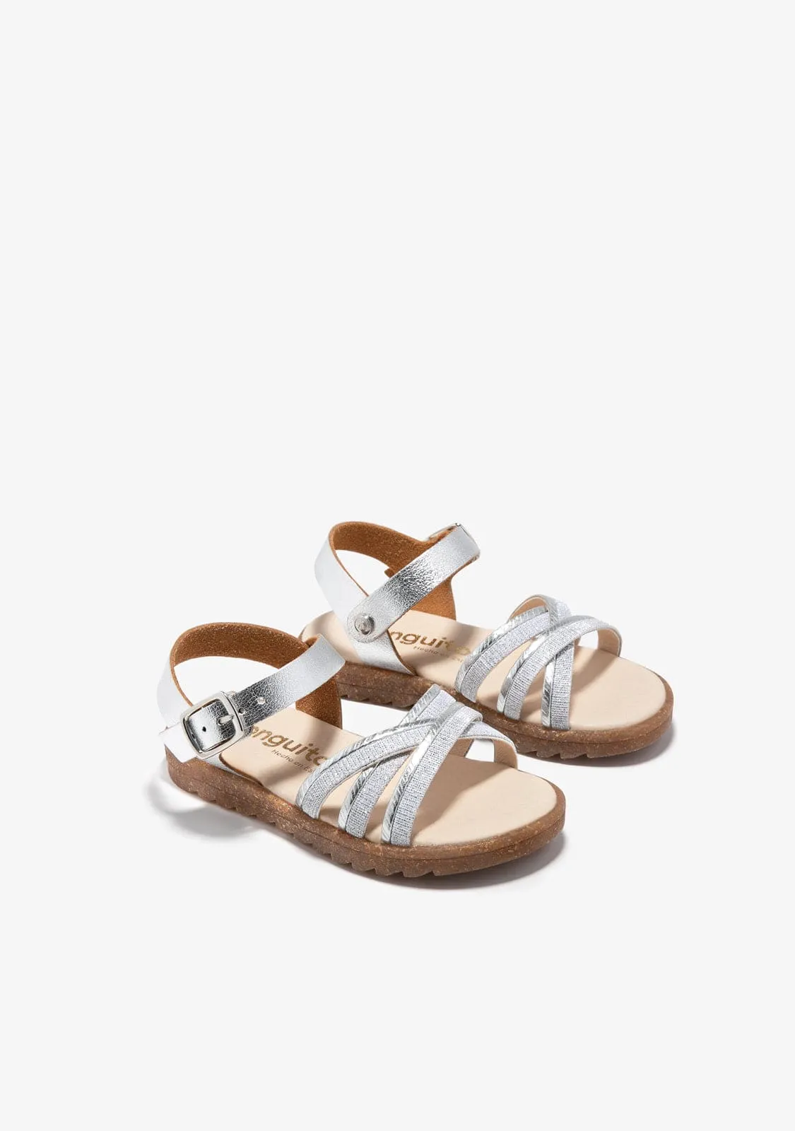 Silver Buckle Sandals
