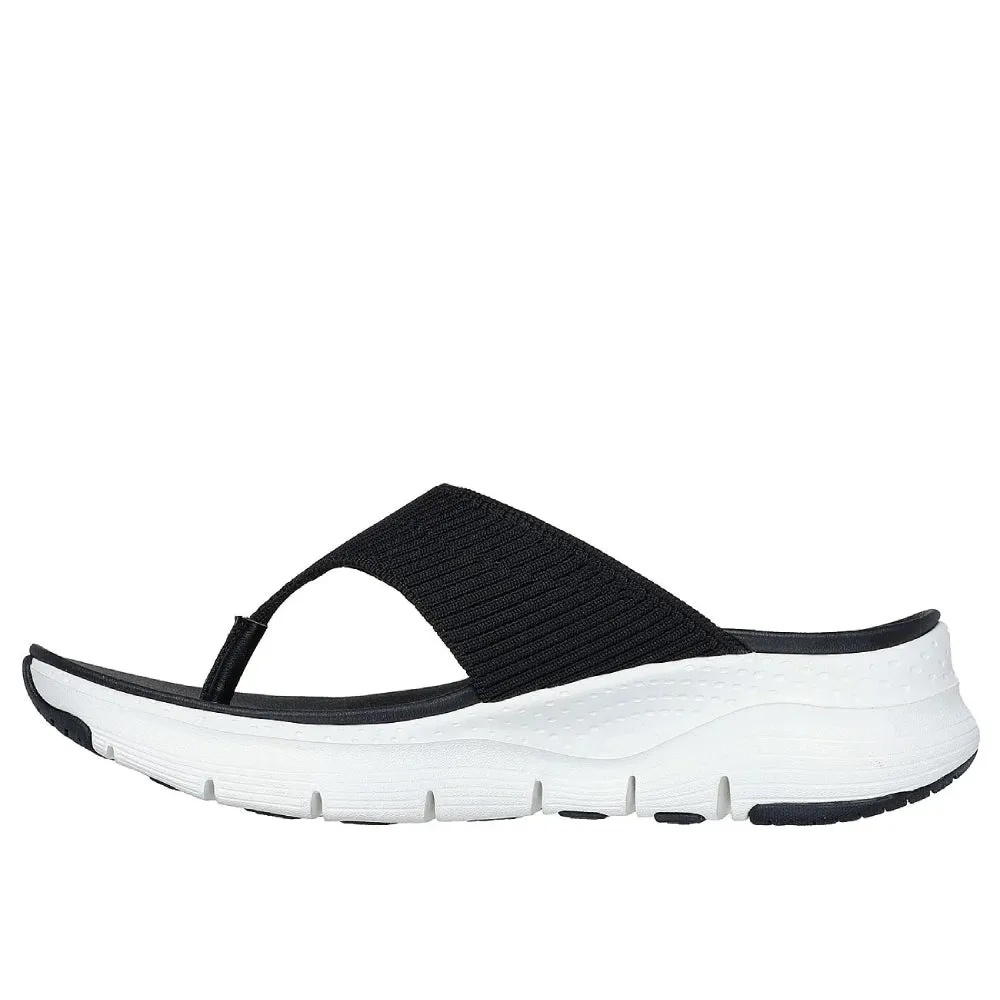 SKECHERS Women's Arch Fit Easy Day Sandal (Black)