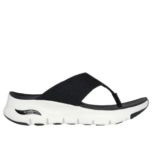 SKECHERS Women's Arch Fit Easy Day Sandal (Black)