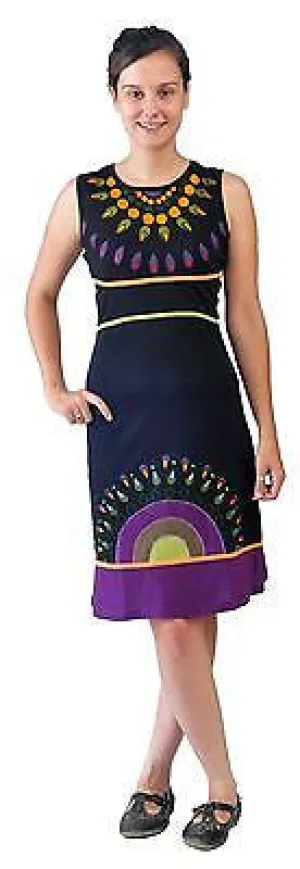 Sleeveless Dress With Necklace Pattern ((NO REFUND/ NO EXCHANGE)