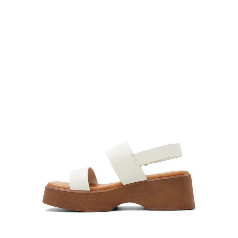 Thilda Wedge Sandals - White